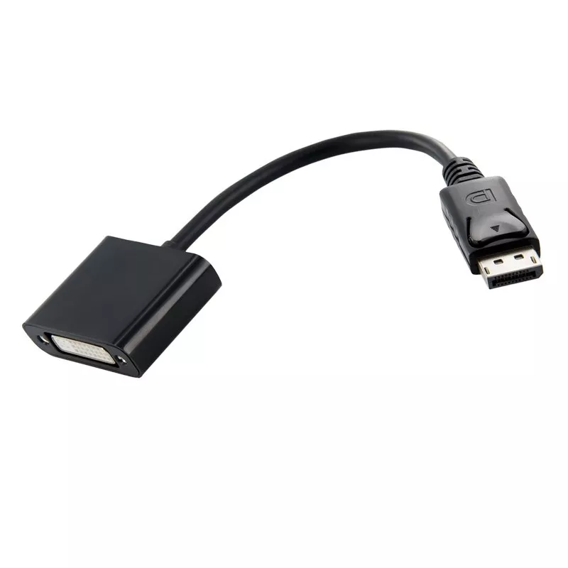 Adaptoare DisplayPort - Adaptor DISPLAYPORT tata - DVI-I DVI-D mama AURIT – IoElectronice.ro