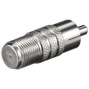 Adaptor F mama la RCA tata metal Goobay, conexiune RCA, 24 luni garanție persoane fizice [1]