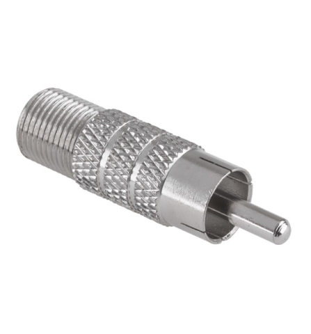 Adaptoare TV - Adaptor F mama la RCA tata din metal Goobay – IoElectronice.ro