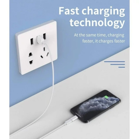 Adaptor Fast Charging Lightning / Type-C Argintiu – Incarcare rapida, muzica de calitate și transfer de date eficient [5]