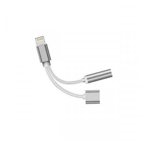Conectica - Adaptor iPhone 2 in 1 Lightning Audio si Incarcare