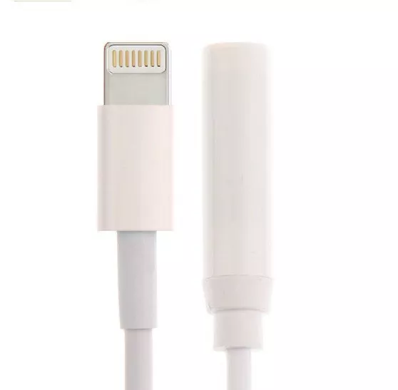 Cabluri telefon-tableta - Adaptor iPhone 7 Lightning la Jack 3.5mm, 0.1m – Cablu audio pentru muzică, compatibil Apple, calitate superioară