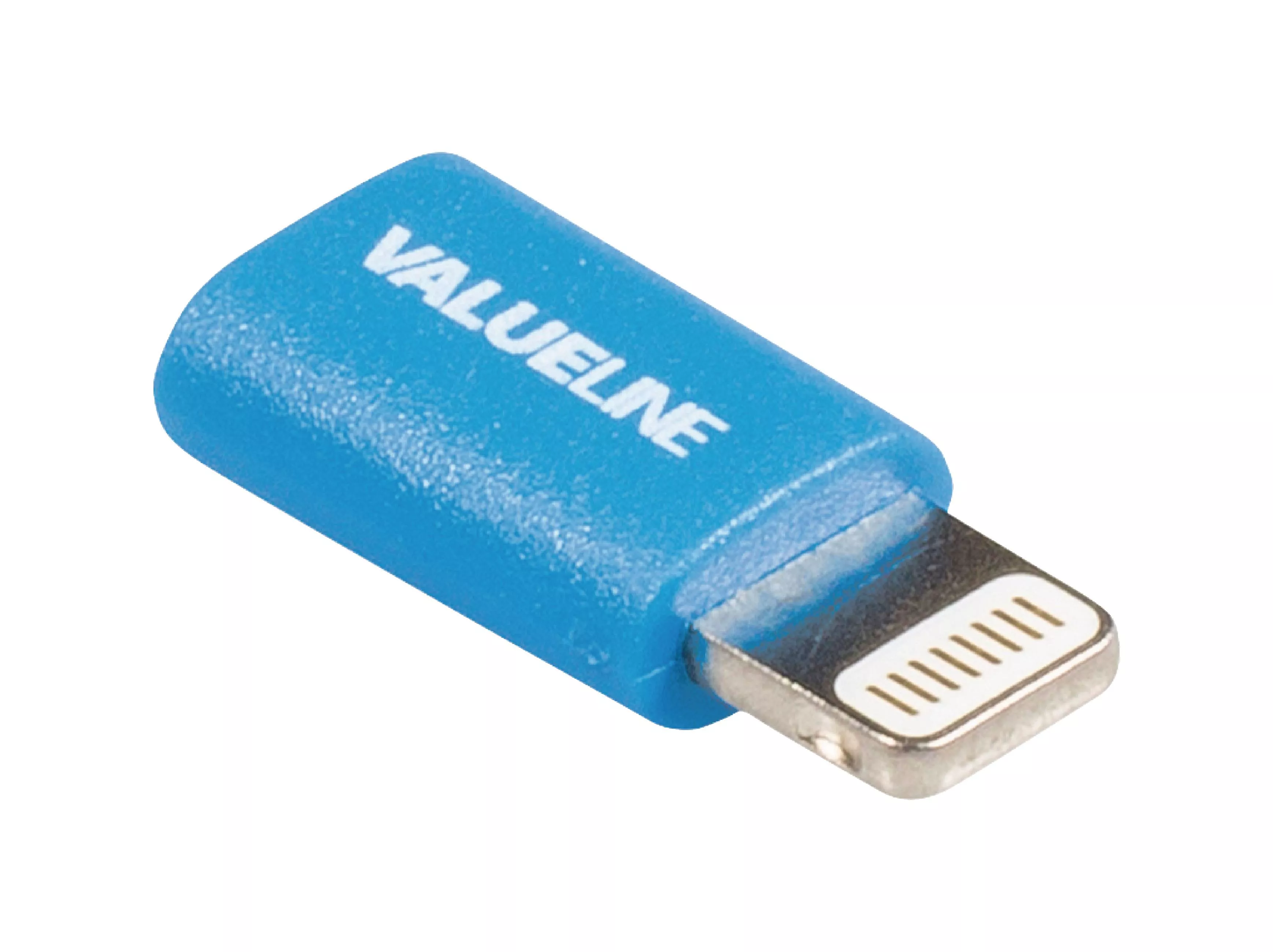 Adaptor Lightning tata - micro USB mama Valueline, compatibil Apple, conector Apple și USB micro, lungime standard. [1]