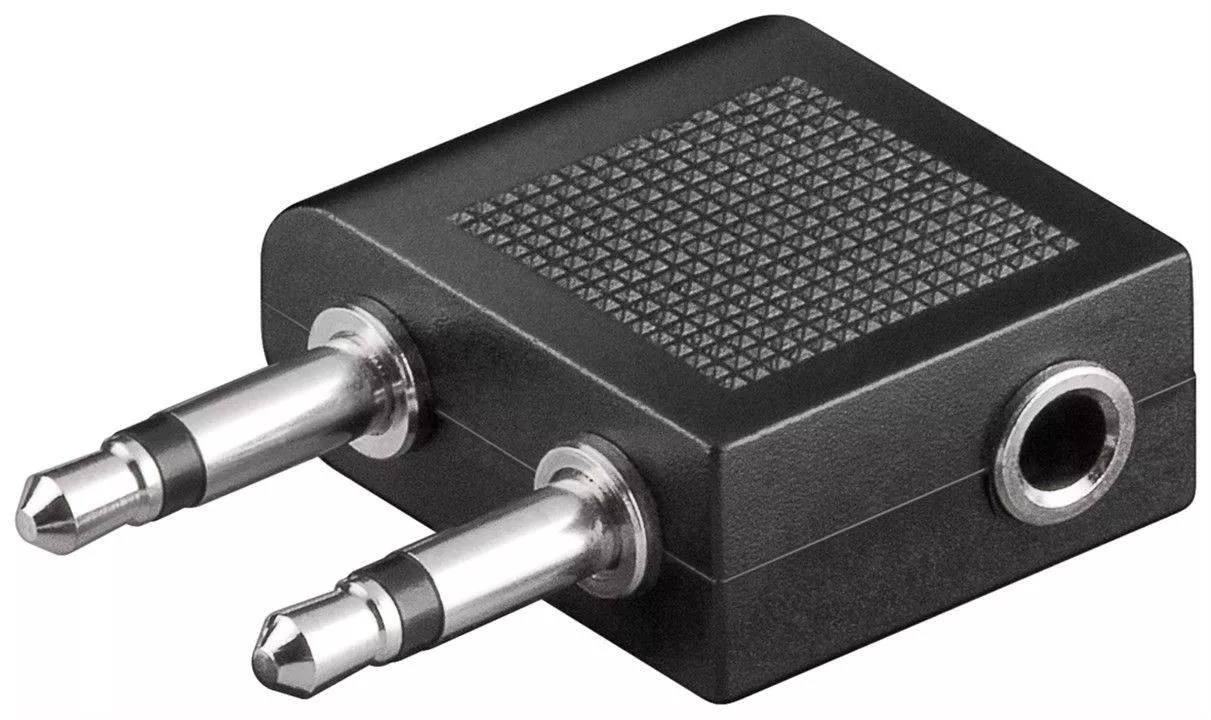 Conectica - Adaptor Jack de căști 3.5 mm pentru avion Goobay