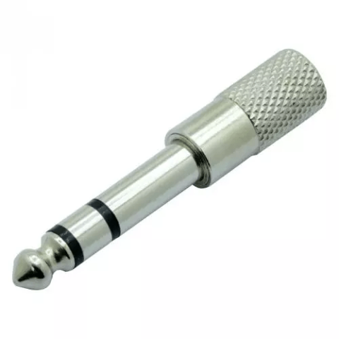 Adaptoare Jack - Adaptor Jack 6.3 mm la 3.5 mm stereo metal OEM, conector tata 6.3 mm, conector mama 3.5 mm, garanție 24 luni.