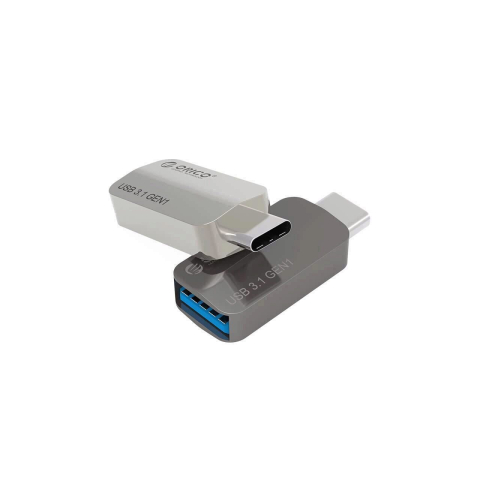 Cabluri telefon-tableta - Adaptor OTG USB Type C tata - USB Type A mama metal argintiu 3A Orico CTA2 – IoElectronice.ro