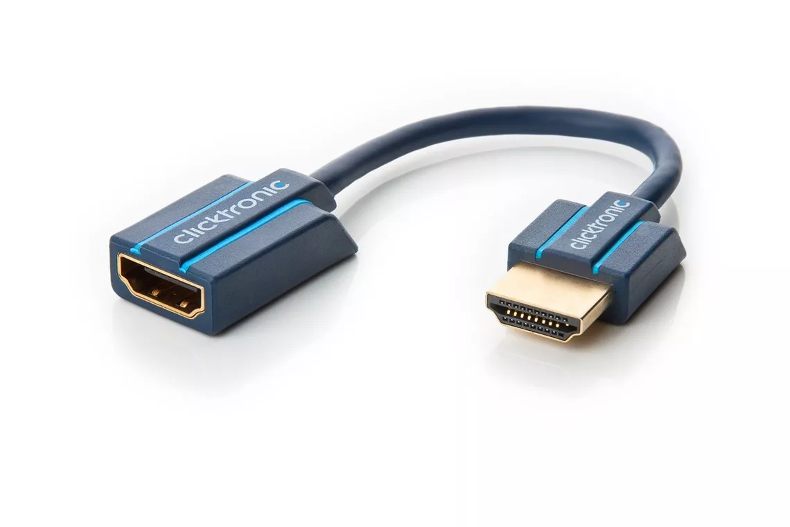 Adaptoare HDMI - Adaptor prelungitor HDMI mama-tata 10cm OFC cupru 3D Ultra HD 4K 60Hz Clicktronic – IoElectronice.ro