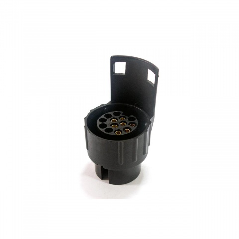 Adaptor remorcă universal 7 la 13 pini, conector 12V, carcasă plastic, pini din metal antioxidant [2]