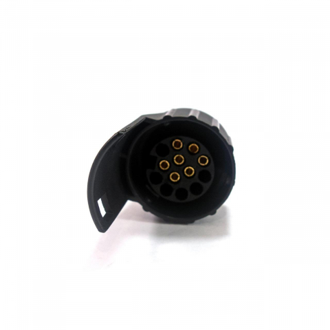 Adaptor remorcă universal 7 la 13 pini, conector 12V, carcasă plastic, pini din metal antioxidant [1]