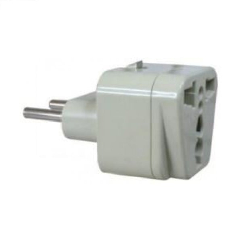 Adaptor Stecher UK/USA la Priza Romana Universal Alb 250V [0]