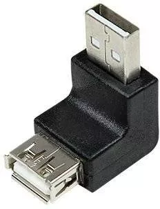 Adaptoare USB - Adaptor USB 2.0 A soclu mama - USB A mufa tata în unghi LOGILINK – IoElectronice.ro