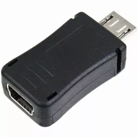 Adaptor USB 2.0 B micro mufa tata la USB mini 5pin soclu mama Logilink AU0010 1m [1]