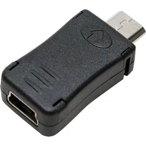 Micro USB - Adaptor USB 2.0 B micro mufă (tata) la USB mini 5pin soclu (mama) LOGILINK AU0010 – IoElectronice.ro