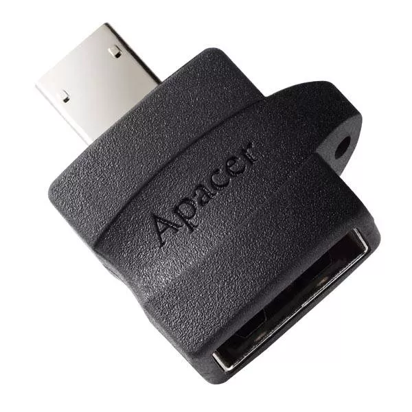 Micro USB - Adaptor USB 2.0 micro USB OTG Apacer Negru – Compact, Elegant și Durabil pentru Smartphone-uri
