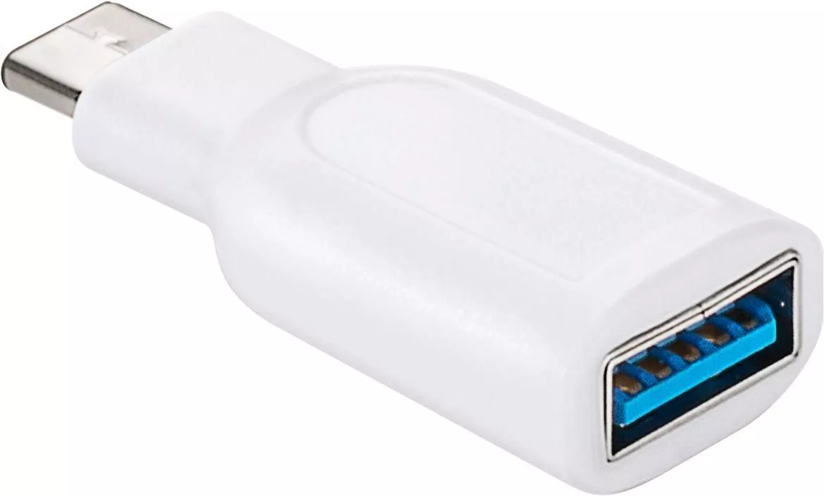 Cabluri telefon-tableta - Adaptor USB 3.0 A mama - USB Type C tata alb Goobay – IoElectronice.ro