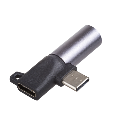 Adaptor USB 3.0 Jack 3.5 mm mama + USB type C mama alimentare AKYGA AK-AD-62 negru argintiu [1]
