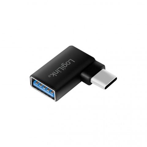 Telefoane-tablete - Adaptor USB 3.2 A mama - USB Type C tata 90 grade Logilink AU0055 pentru conexiuni rapide și eficiente.