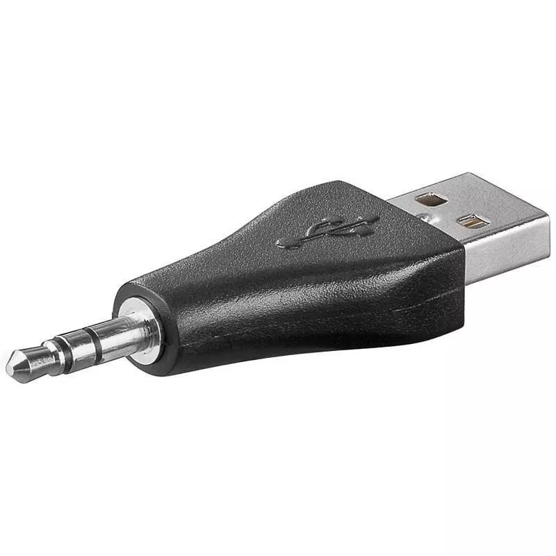 Conectica - Adaptor USB la Jack 3.5 mm 3 contacte tata pentru alimentare Goobay - IoElectronice.ro