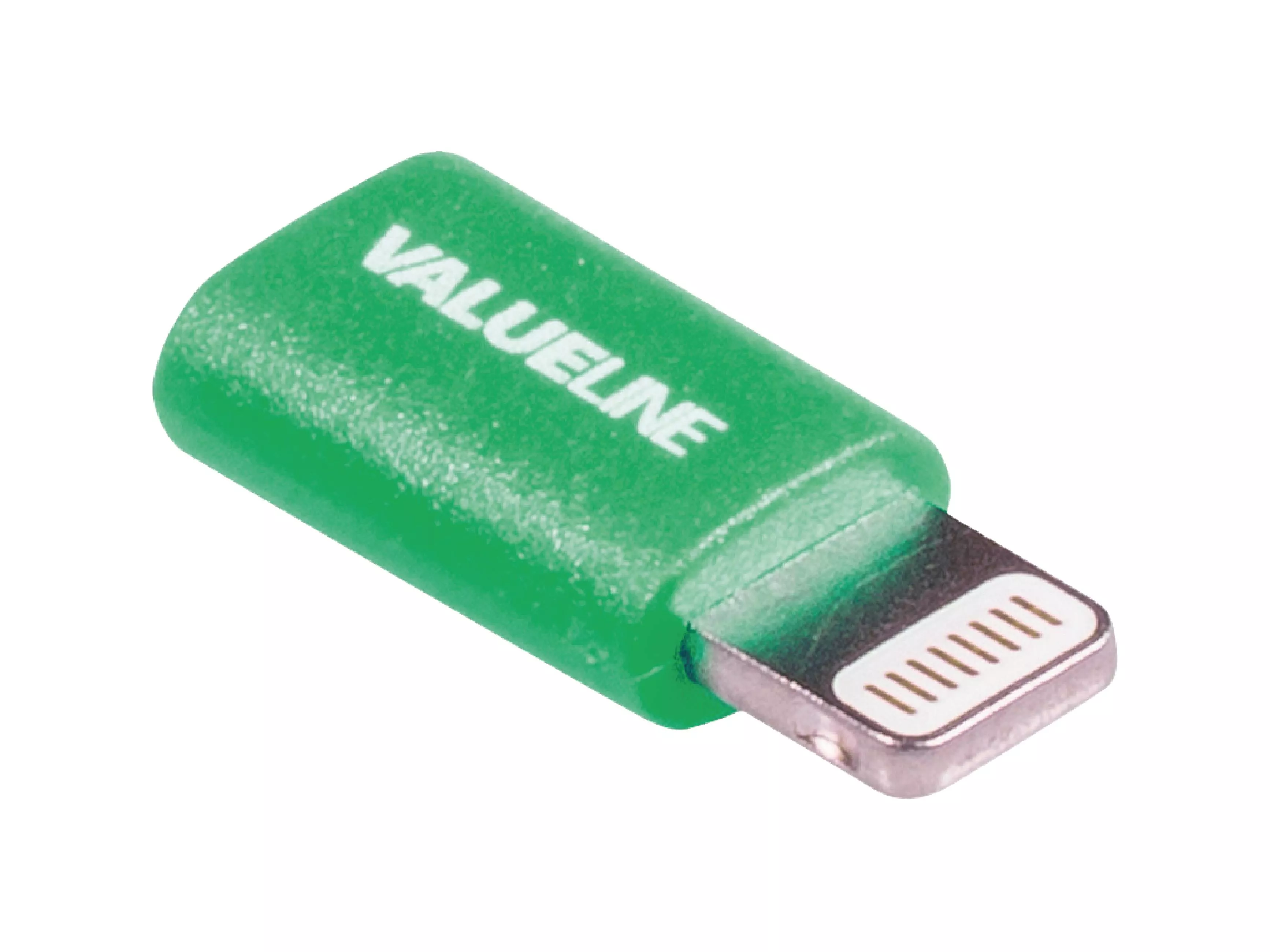 Adaptor USB Lightning tata - micro USB mama 0.2m Valueline verde [1]