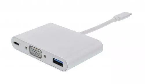 Cabluri telefon-tableta - Adaptor USB Type C 3.1 - VGA USB3.0 USB-C PD Well – IoElectronice.ro