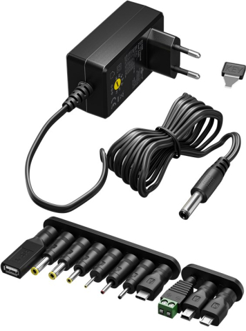Electrice - Alimentator în comutatie universal 3V-12V 2250mA 11 mufe Goobay 64570