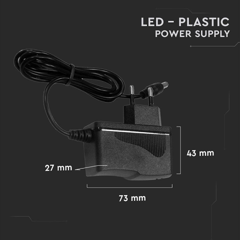 Alimentator banda LED 18W 12V DC 1.5A IP44 V-TAC pentru iluminat exterior [3]