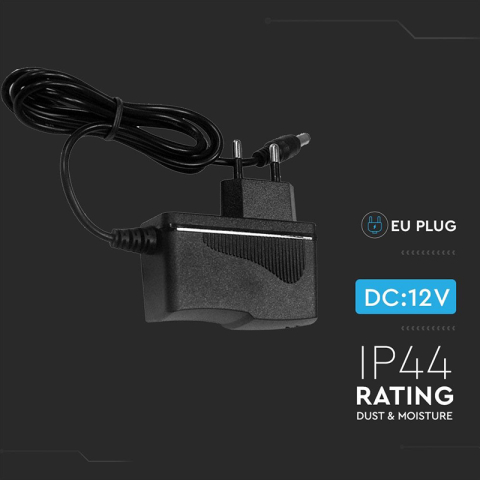 Alimentator banda LED 18W 12V DC 1.5A IP44 V-TAC pentru iluminat exterior [1]