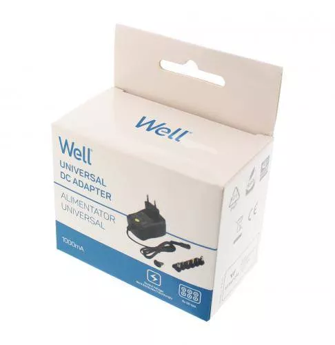 Alimentator universal în comutatie 3-12V, 1A, 6 mufe Well – soluție versatilă și fiabilă pentru dispozitivele tale [1]