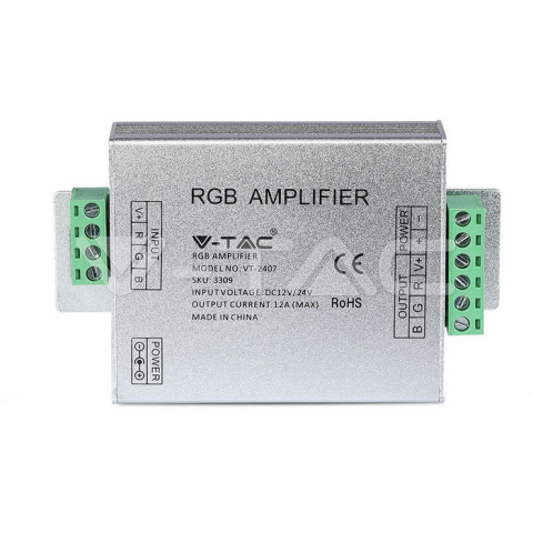 Amplificator LED RGB 12/24VDC 12A 3 canale V-TAC, accesoriu pentru iluminat decorativ [2]