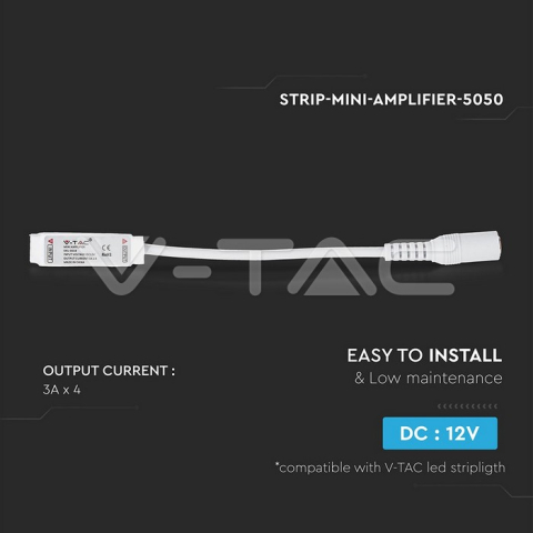 Amplificator bandă LED RGB 5050 3x 4A 12V V-TAC – IoElectronice.ro [2]