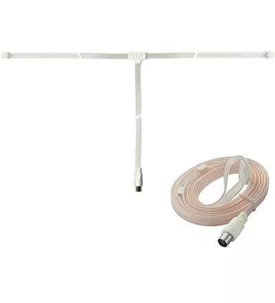 Antene - Antena FM dipol 1.8 m mufa coaxial mama Goobay pentru recepție semnal radio