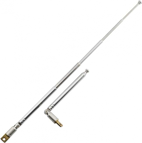 Antene - Antena telescopică 4 segmente cu balama 90°, extensie 21cm/63cm – Ideal pentru recepție clară și flexibilă