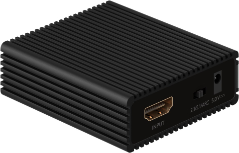 Audio Extractor HDMI 4K 60Hz Goobay 58477, HDMI mama, Toslink, Jack 3.5 mm stereo, suport audio 5.1, Full HD 1920x1080p [2]
