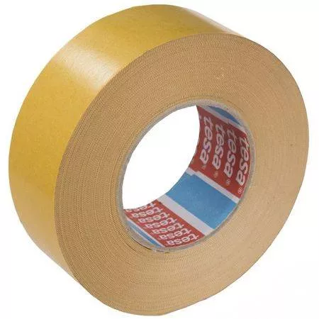 Benzi dublu-adezive - Banda dublu adezivă TESA pentru montare permanentă, 50mm x 25m – fixare sigură pentru pardoseli și covoare