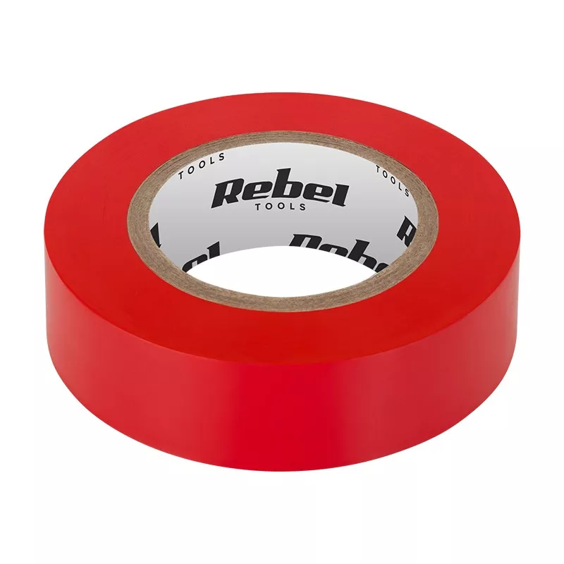 Banda izolatoare - Banda izolatoare roșie REBEL 0.13X19mm, 20m - Izolare electrică durabilă și de încredere