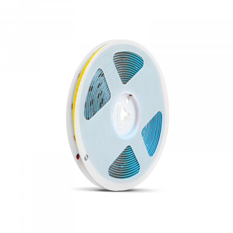 Banda LED COB Alb Cald 12V 11W/m, 320 LED/m, Flexibilă, Autoadezivă, Iluminare Uniformă pentru Interior [1]