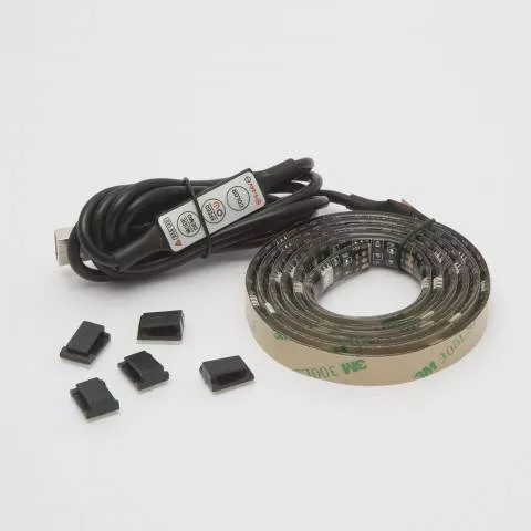 Banda LED RGB Phenom pentru iluminare fundal TV 24-60" cu conector USB A, tip bec LED, multicolore. [1]