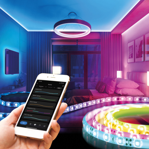 Banda LED - Banda LED Inteligentă RGB SMD 30LED/m 2x5m - Iluminare Colorată și Control WiFi pentru Casa Ta