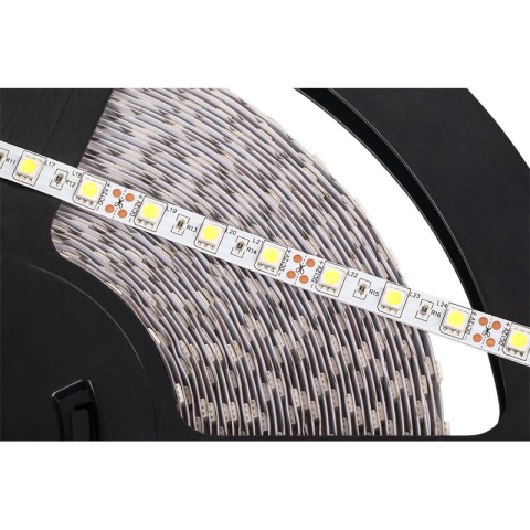 Banda LED SMD 5050 10mm IP20 12V 5.6W/m 720lm/m 6500K alb rece 1m REBEL [1]
