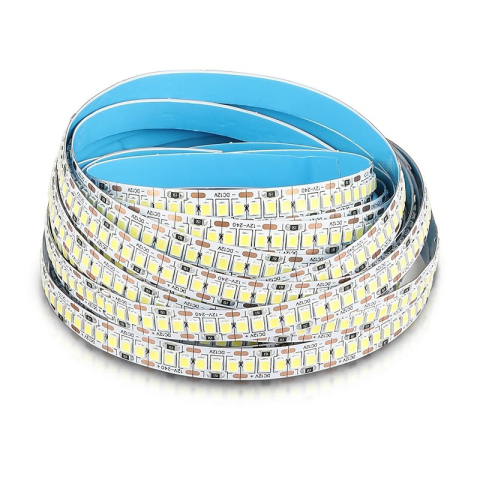 Banda LED SMD2835 12V 20W/m 240LED/m 3000K 5M V-TAC SKU-212164 iluminare alb caldă [1]