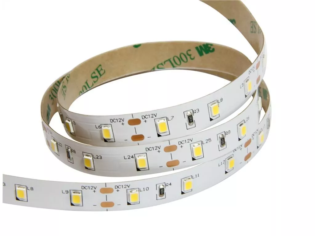 Electrice - Banda LED SMD2835 12V 60LED/m 6W/m lumina caldă 3000K 5m IP20 Well LEDSTW-2835-12608D201/5-WL