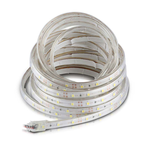 Banda LED SMD3528 12V 3.2W/m 60LED/m 420lm/m albastru IP65 5M V-TAC SKU-212035 [1]