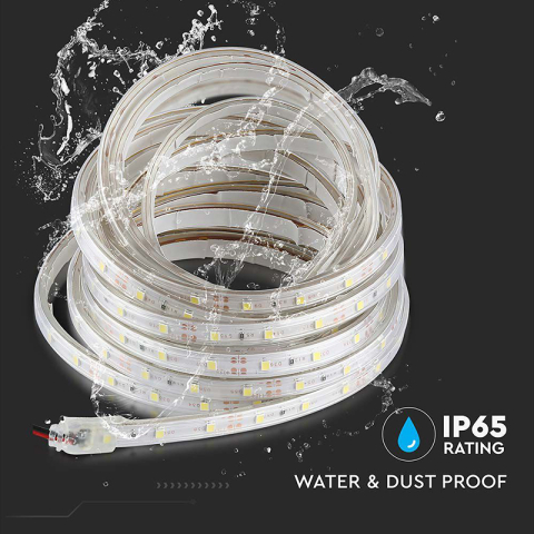 Banda LED SMD3528 12V 3.2W/m 60LED/m 420lm/m albastru IP65 5M V-TAC SKU-212035 [5]
