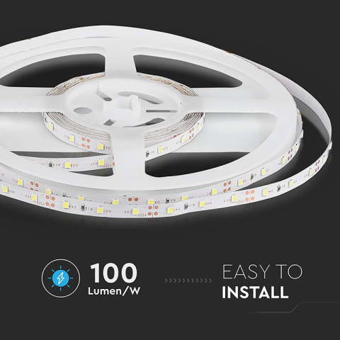 Banda LED SMD3528 60LED/m verde 12V IP20 5m V-TAC SKU-212011 – IoElectronice.ro [6]