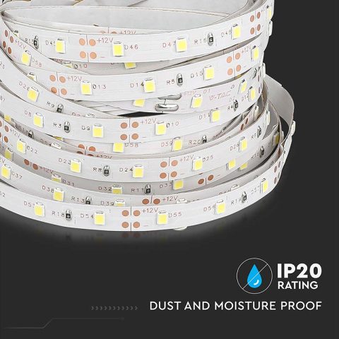 Banda LED SMD3528 roșu IP20 5m V-tac SKU-212015 iluminare decorativă 24 luni garanție [5]
