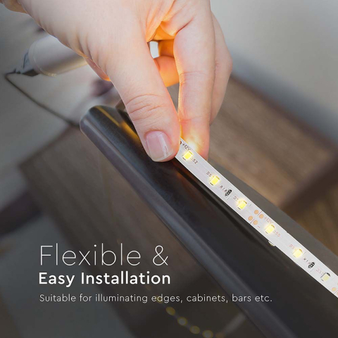 Banda LED SMD3528 roșu IP20 5m V-tac SKU-212015 iluminare decorativă 24 luni garanție [4]