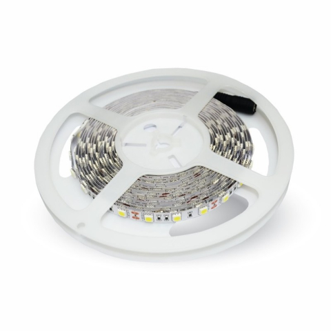 Banda LED - Banda LED SMD5050 24V 6400K alb rece 60LED/m 10W/m 830lm/m IP20 5m V-TAC SKU-212430 – IoElectronice.ro