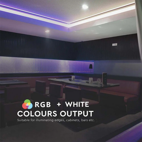 Banda LED RGB SMD5050 60LED/m Alb Rece 6500K, 12V, IP20, 5m – Iluminare versatilă și eficientă pentru interior [8]