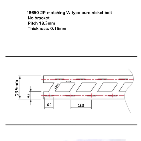 Banda nichelată 0.15mm x 18.5mm x 23mm 1m OEM pentru acumulator 18650 [4]