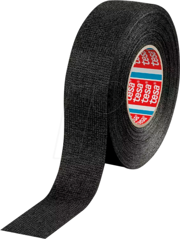 Scule mentenanta - Banda textilă 25mm 15m Thk 300um negru 105 grade C negru TESA 51608-00007-00 - IoElectronice.ro